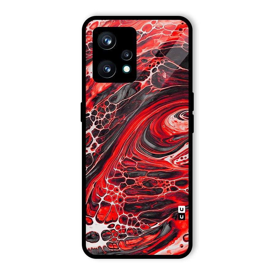 Abstract Pattern Gradient Marbled Glass Back Case for Realme 9 Pro Plus 5G
