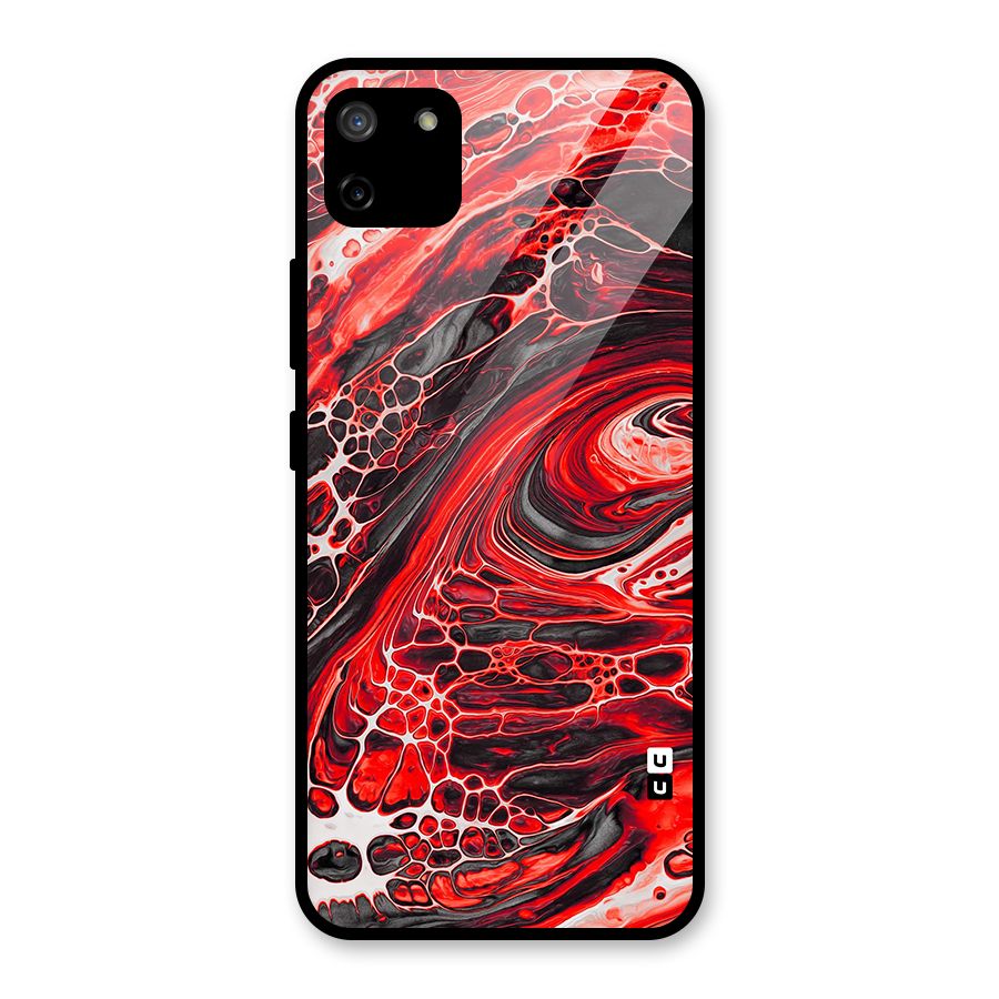 Abstract Pattern Gradient Marbled Glass Back Case for Realme C11