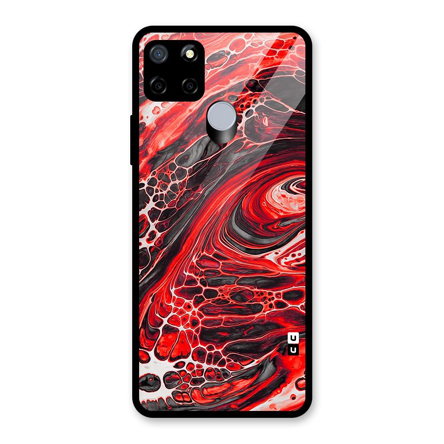Abstract Pattern Gradient Marbled Glass Back Case for Realme Narzo 20