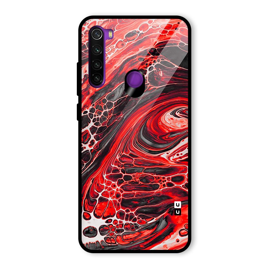 Abstract Pattern Gradient Marbled Glass Back Case for Redmi Note 8