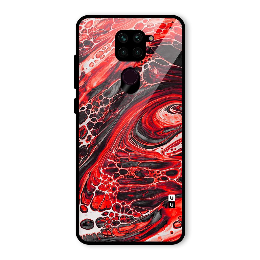Abstract Pattern Gradient Marbled Glass Back Case for Redmi Note 9