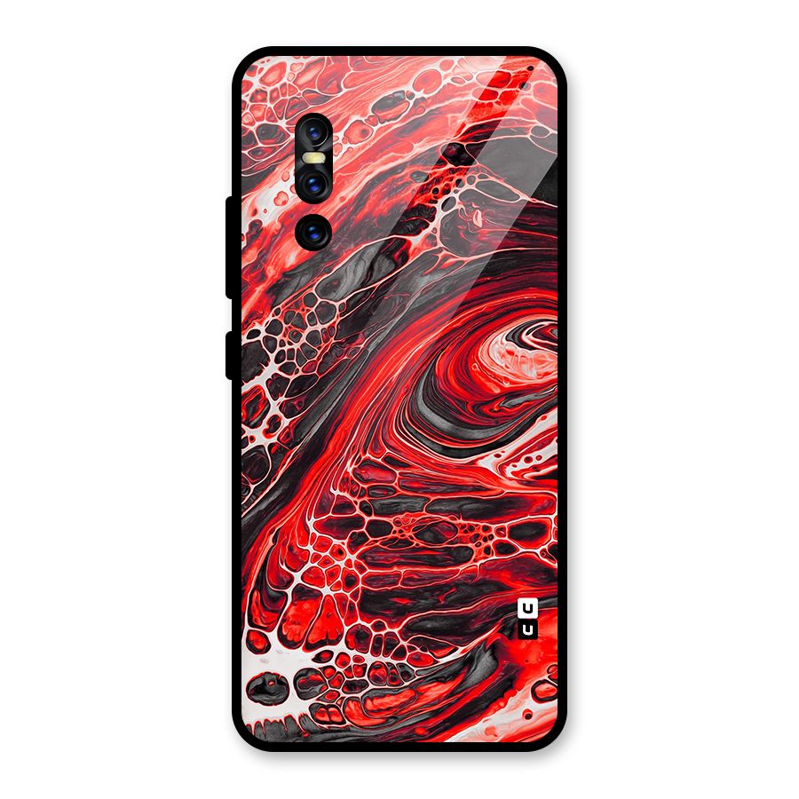 Abstract Pattern Gradient Marbled Glass Back Case for Vivo V15 Pro