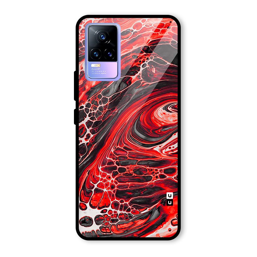 Abstract Pattern Gradient Marbled Glass Back Case for Vivo Y73