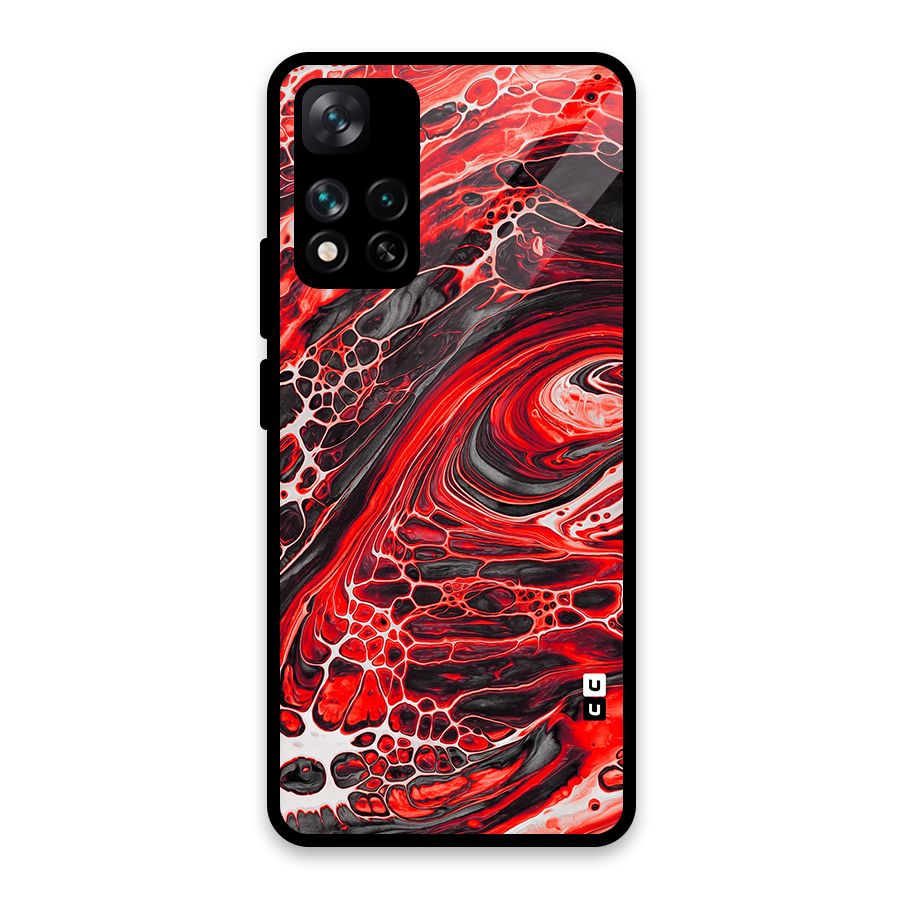Abstract Pattern Gradient Marbled Glass Back Case for Xiaomi 11i 5G