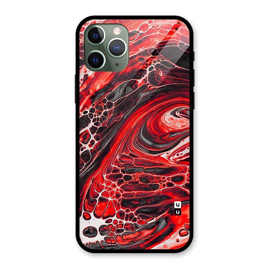 Abstract Pattern Gradient Marbled Glass Back Case for iPhone 11 Pro
