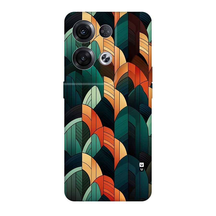 Abstract Seamless Pattern Back Case for Oppo Reno8 Pro 5G
