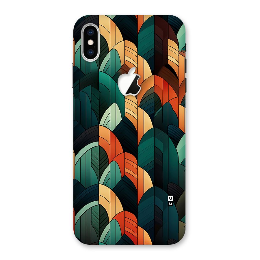 Abstract Seamless Pattern Back Case for iPhone XS Max Apple Cut