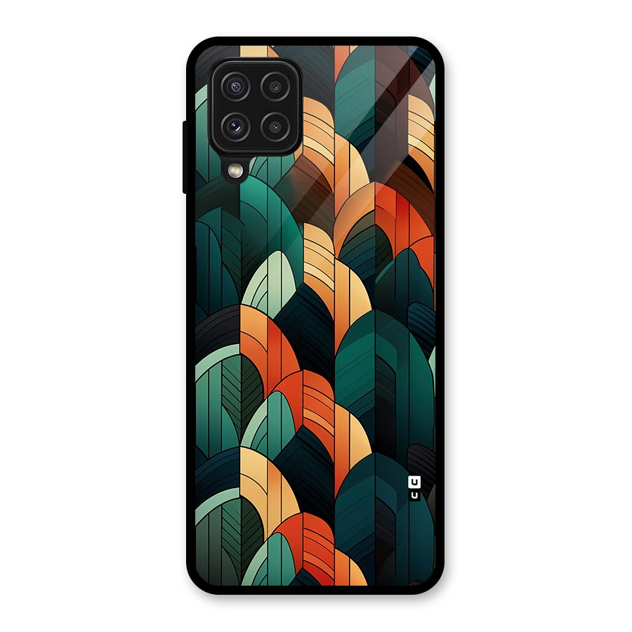 Abstract Seamless Pattern Glass Back Case for Galaxy A22 4G