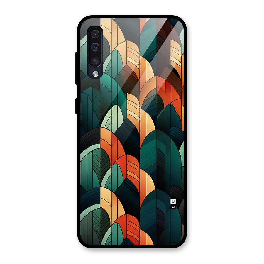 Abstract Seamless Pattern Glass Back Case for Galaxy A50