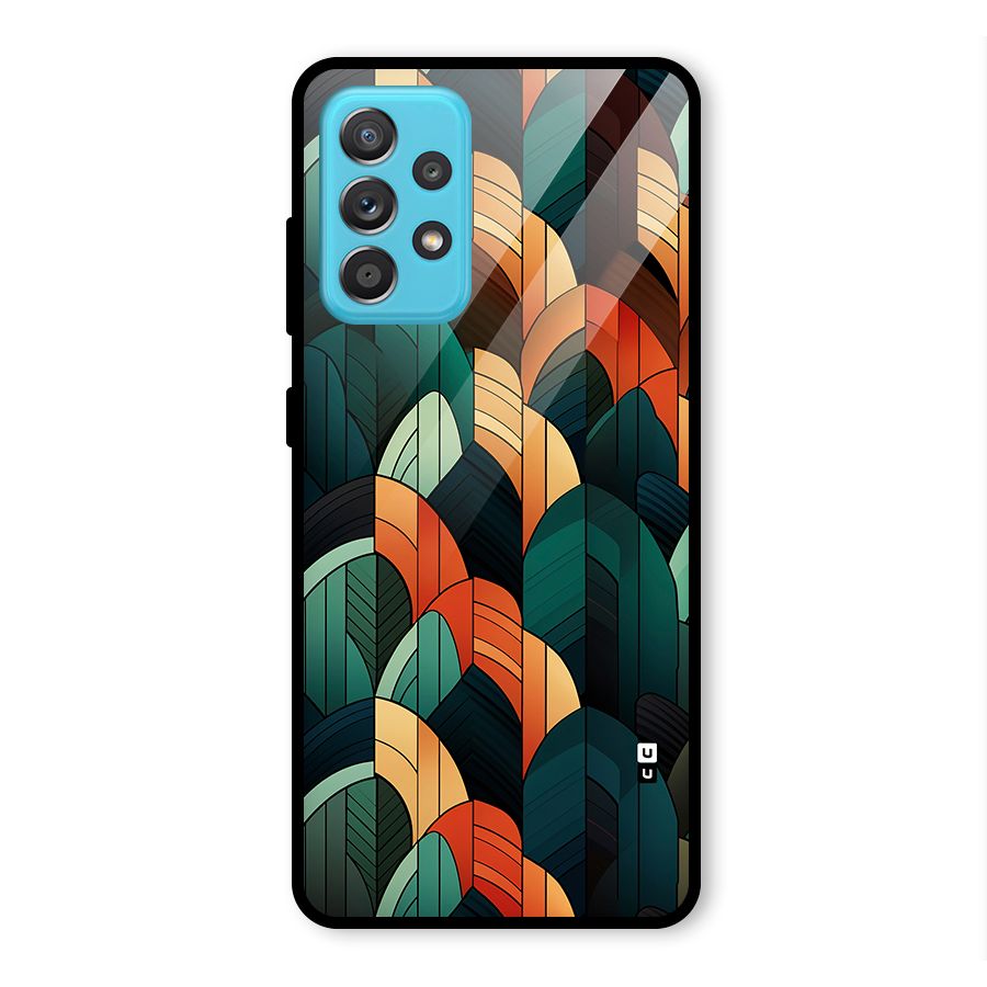 Abstract Seamless Pattern Glass Back Case for Galaxy A52