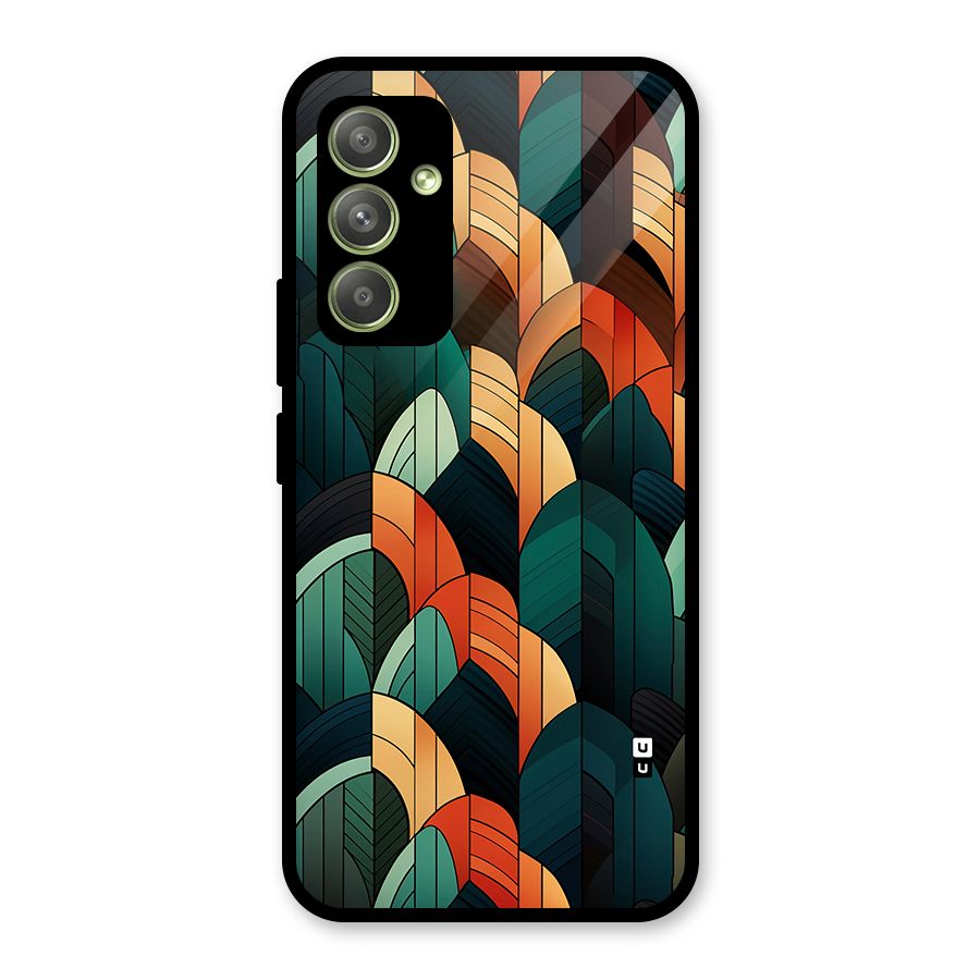 Abstract Seamless Pattern Glass Back Case for Galaxy A54