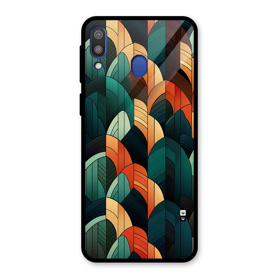 Abstract Seamless Pattern Glass Back Case for Galaxy M20