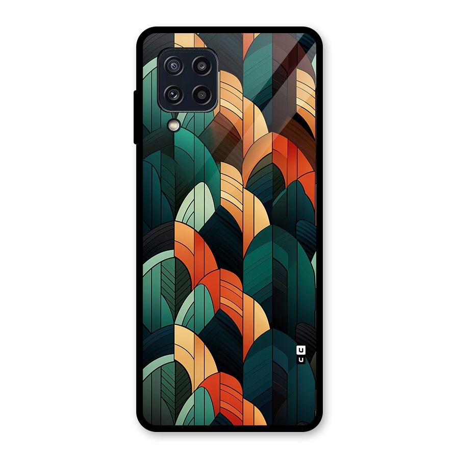Abstract Seamless Pattern Glass Back Case for Galaxy M32