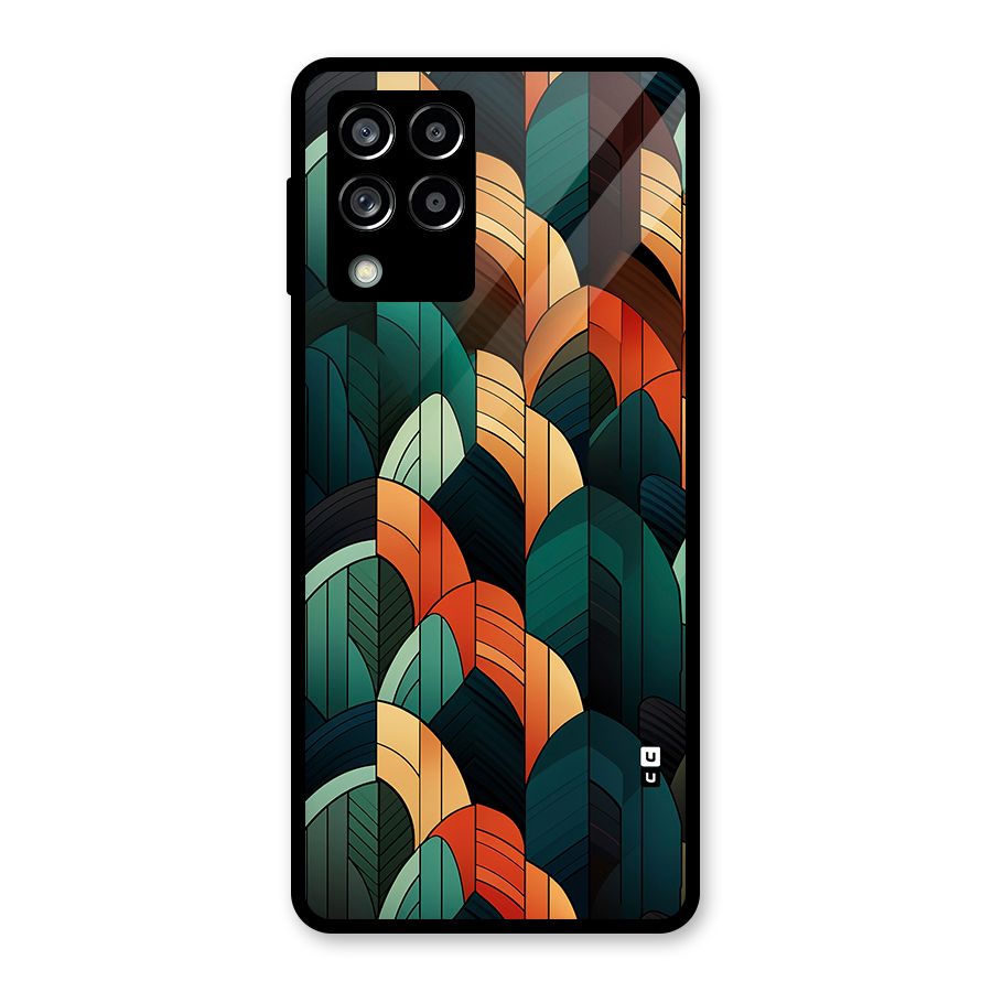 Abstract Seamless Pattern Glass Back Case for Galaxy M53 5G