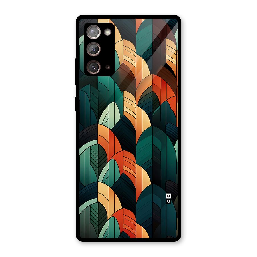 Abstract Seamless Pattern Glass Back Case for Galaxy Note 20