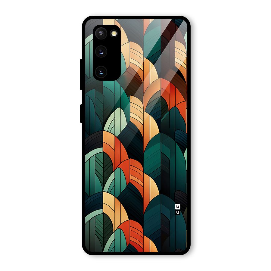 Abstract Seamless Pattern Glass Back Case for Galaxy S20 FE 5G