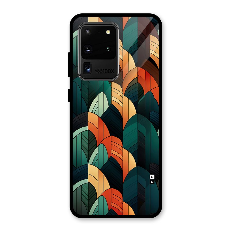 Abstract Seamless Pattern Glass Back Case for Galaxy S20 Ultra
