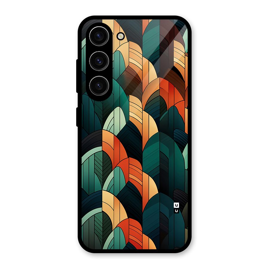 Abstract Seamless Pattern Glass Back Case for Galaxy S23