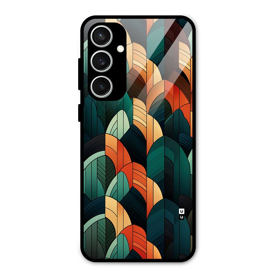 Abstract Seamless Pattern Glass Back Case for Galaxy S23 FE