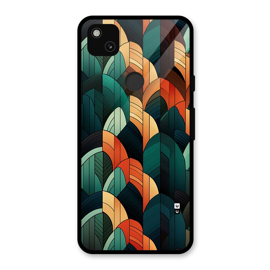 Abstract Seamless Pattern Glass Back Case for Google Pixel 4a