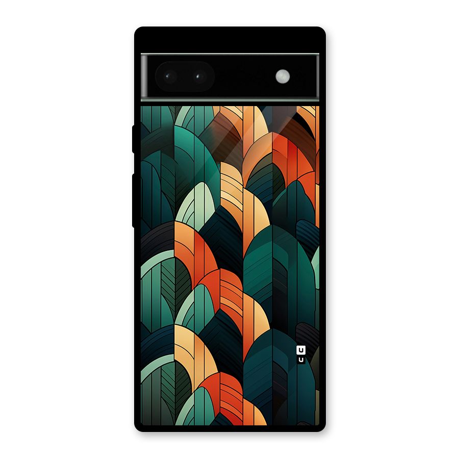 Abstract Seamless Pattern Glass Back Case for Google Pixel 6a