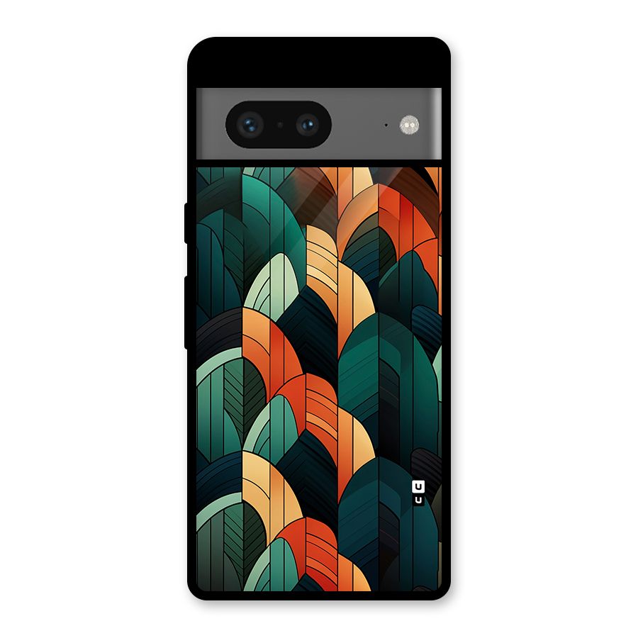 Abstract Seamless Pattern Glass Back Case for Google Pixel 7