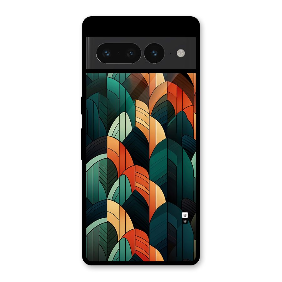 Abstract Seamless Pattern Glass Back Case for Google Pixel 7 Pro
