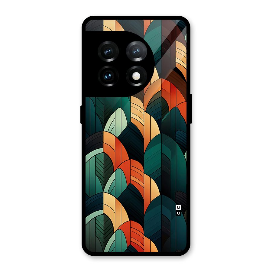 Abstract Seamless Pattern Glass Back Case for OnePlus 11
