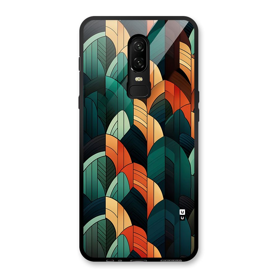 Abstract Seamless Pattern Glass Back Case for OnePlus 6