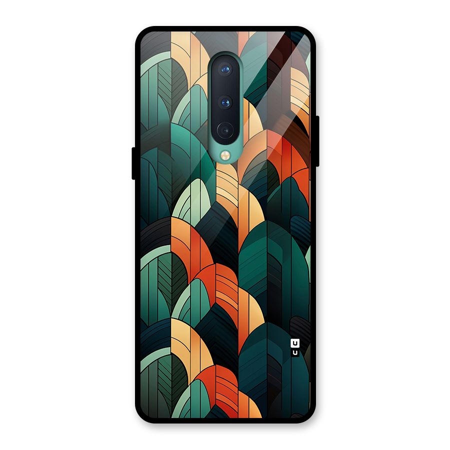 Abstract Seamless Pattern Glass Back Case for OnePlus 8