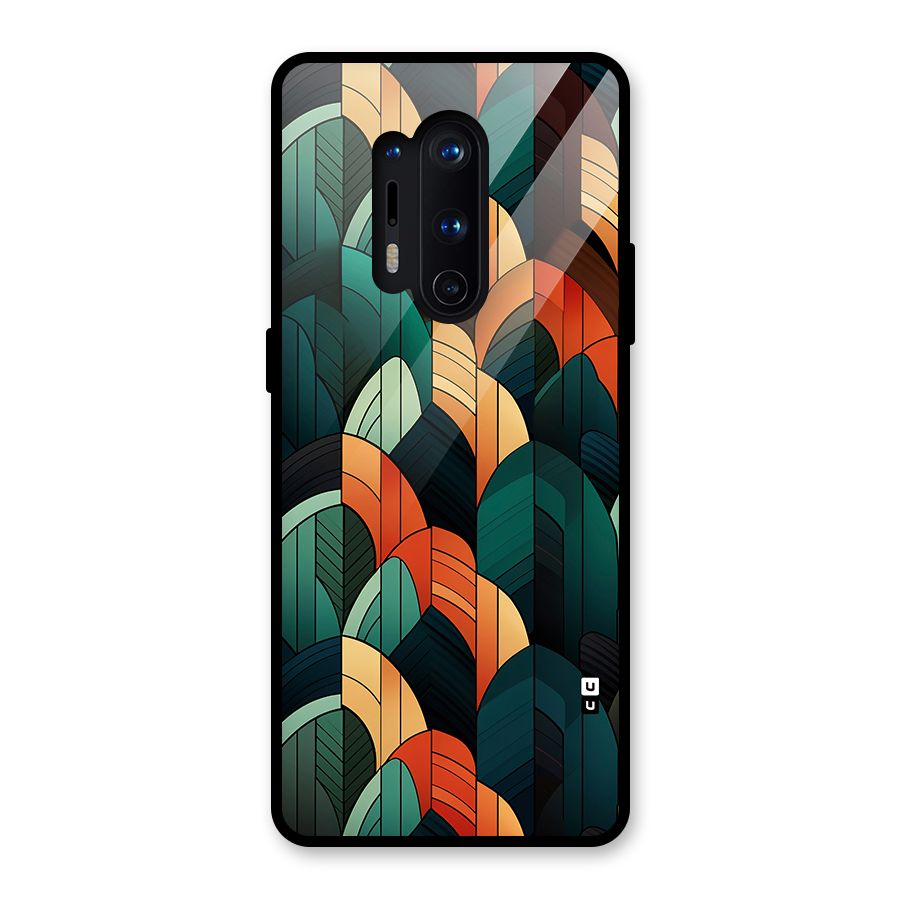 Abstract Seamless Pattern Glass Back Case for OnePlus 8 Pro