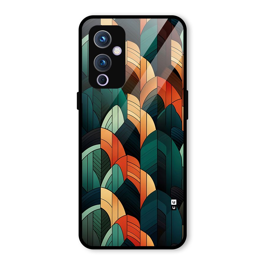Abstract Seamless Pattern Glass Back Case for OnePlus 9
