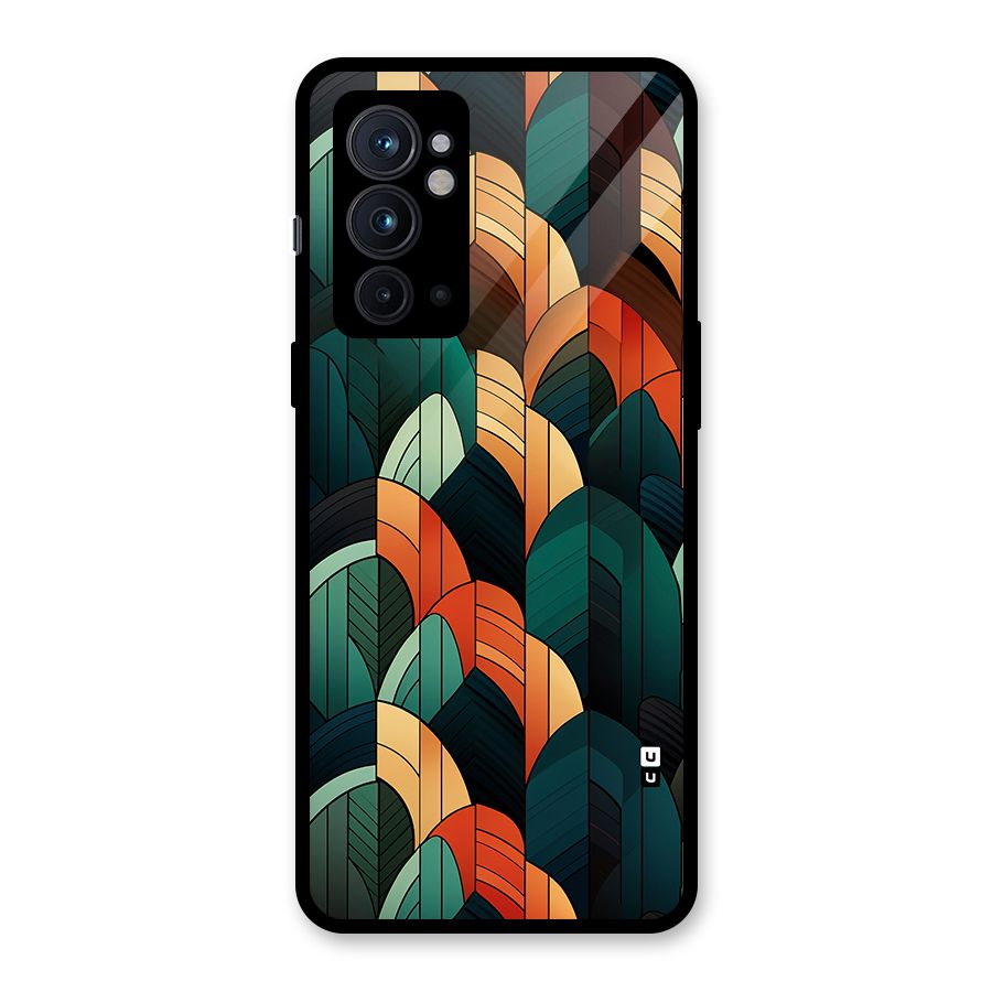 Abstract Seamless Pattern Glass Back Case for OnePlus 9RT 5G