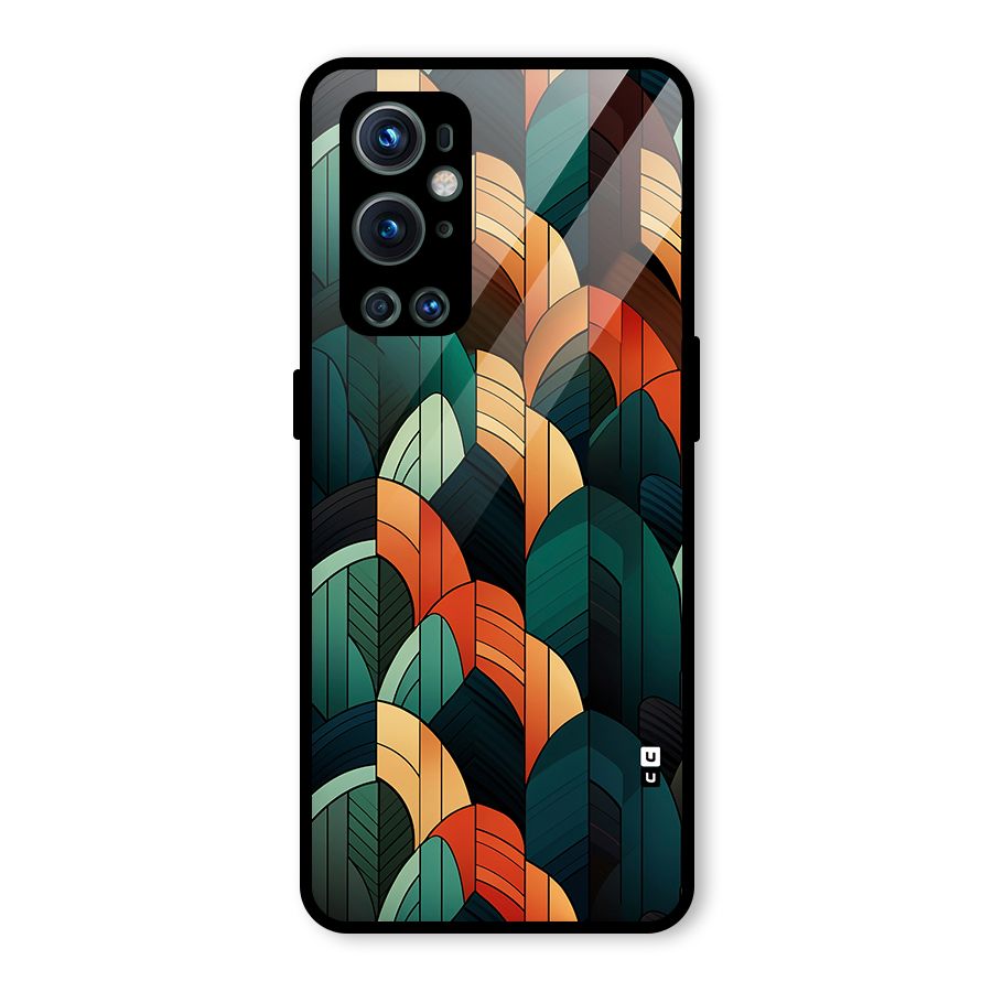 Abstract Seamless Pattern Glass Back Case for OnePlus 9 Pro
