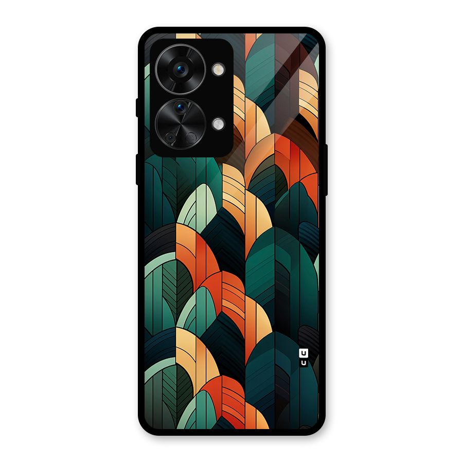 Abstract Seamless Pattern Glass Back Case for OnePlus Nord 2T