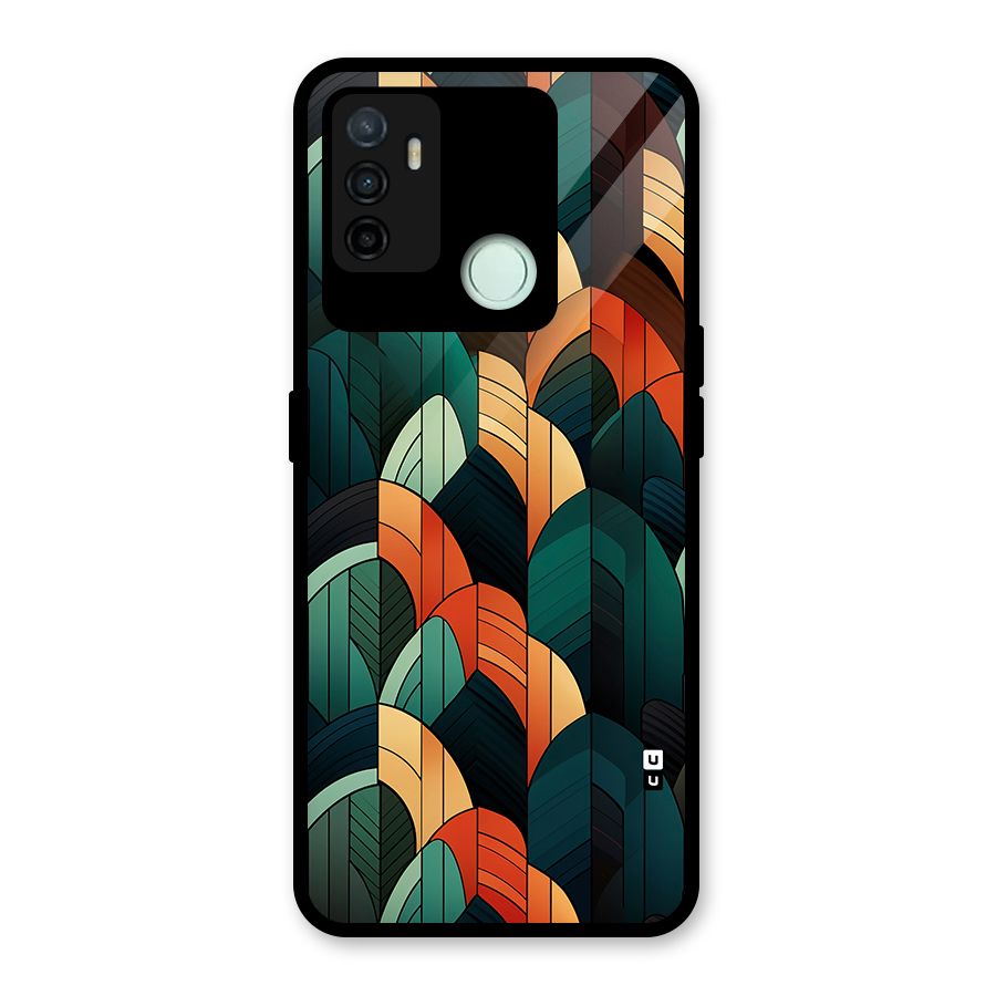 Abstract Seamless Pattern Glass Back Case for Oppo A53