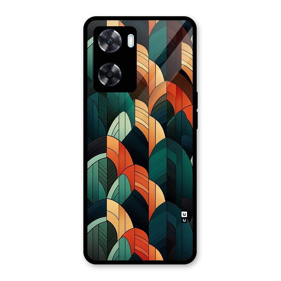 Abstract Seamless Pattern Glass Back Case for Oppo A77