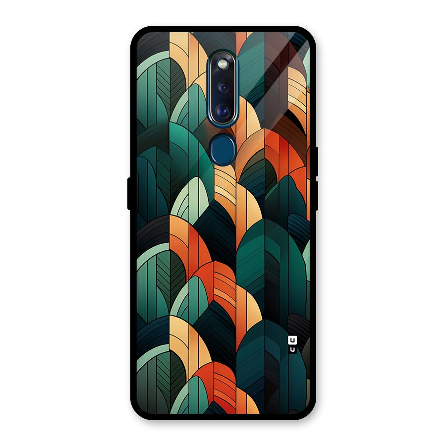Abstract Seamless Pattern Glass Back Case for Oppo F11 Pro