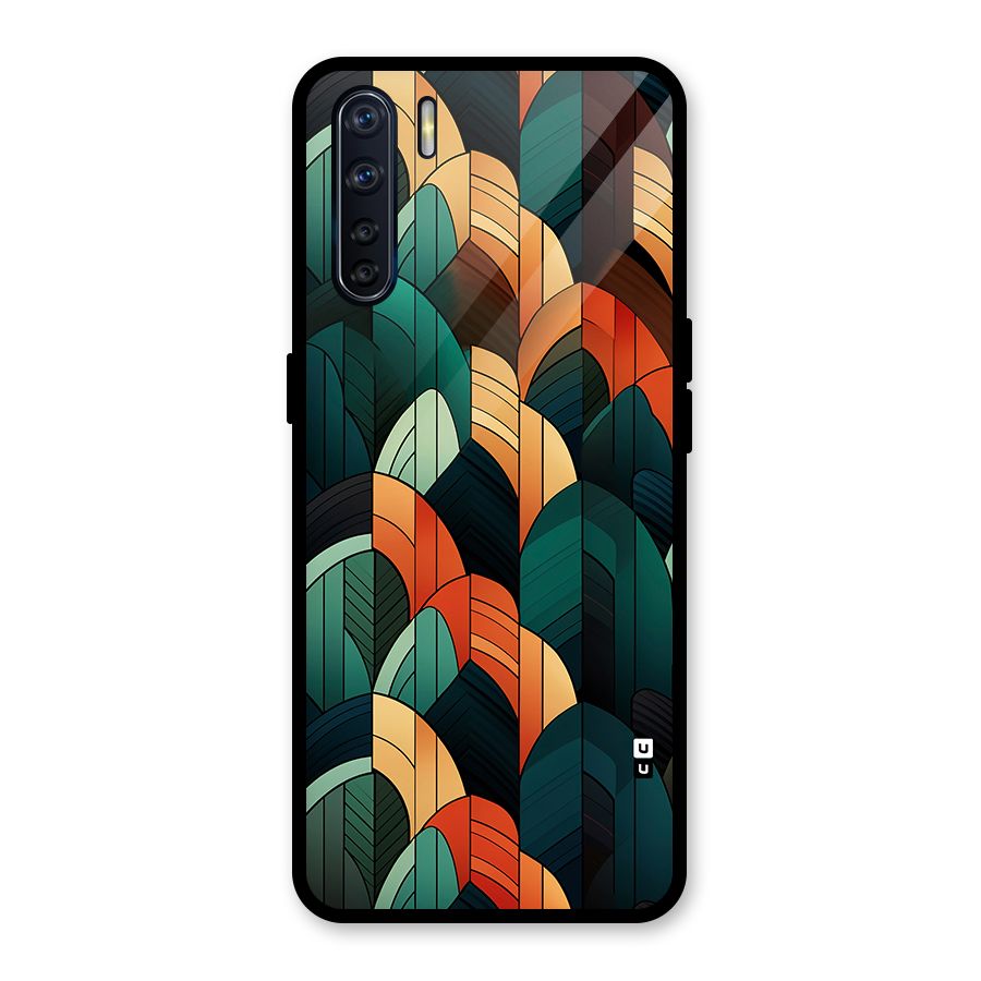 Abstract Seamless Pattern Glass Back Case for Oppo F15