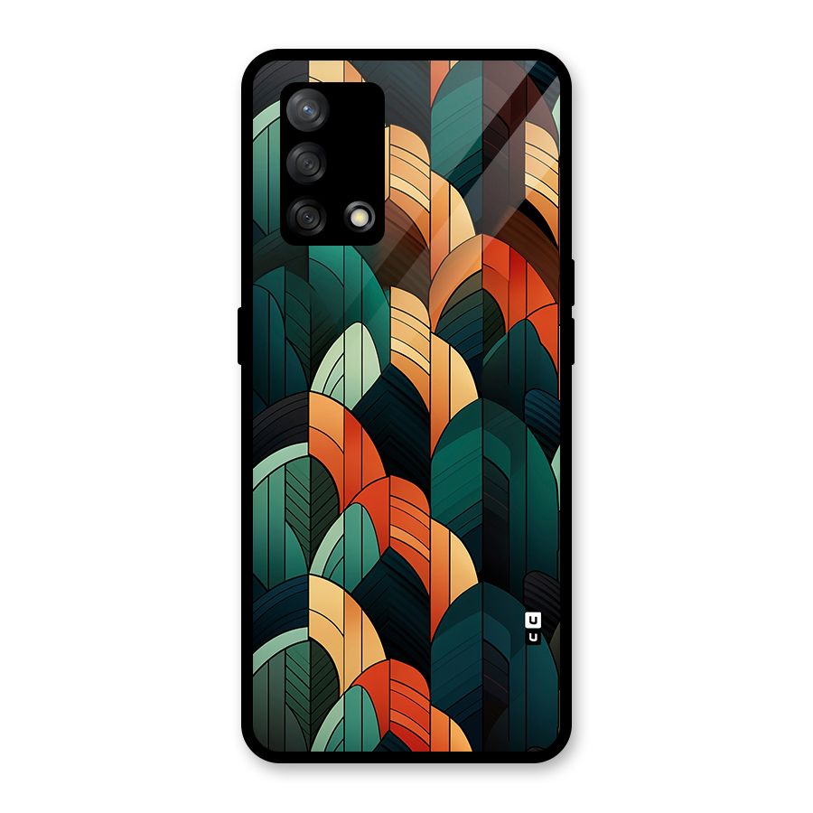 Abstract Seamless Pattern Glass Back Case for Oppo F19
