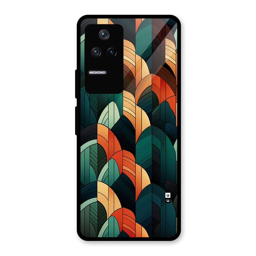 Abstract Seamless Pattern Glass Back Case for Poco F4 5G