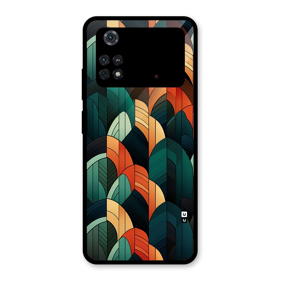 Abstract Seamless Pattern Glass Back Case for Poco M4 Pro 4G