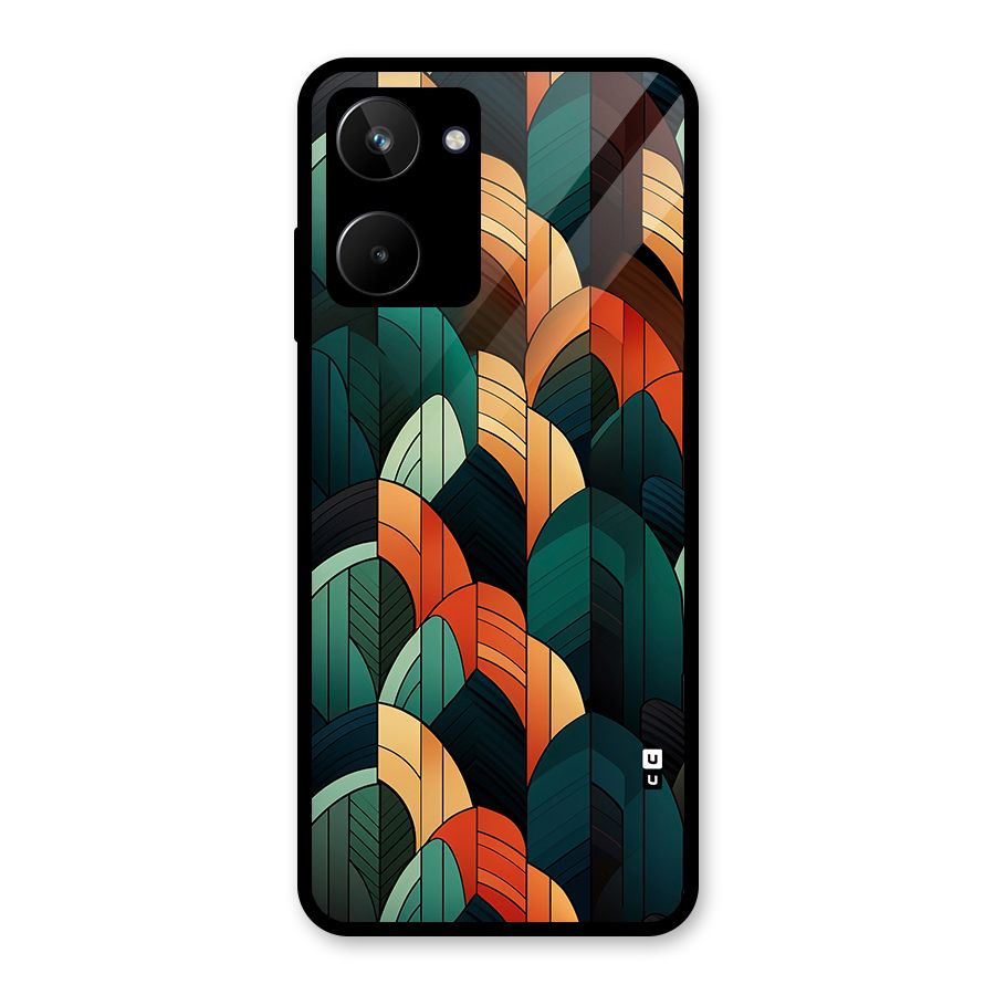 Abstract Seamless Pattern Glass Back Case for Realme 10