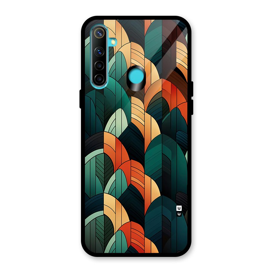 Abstract Seamless Pattern Glass Back Case for Realme 5
