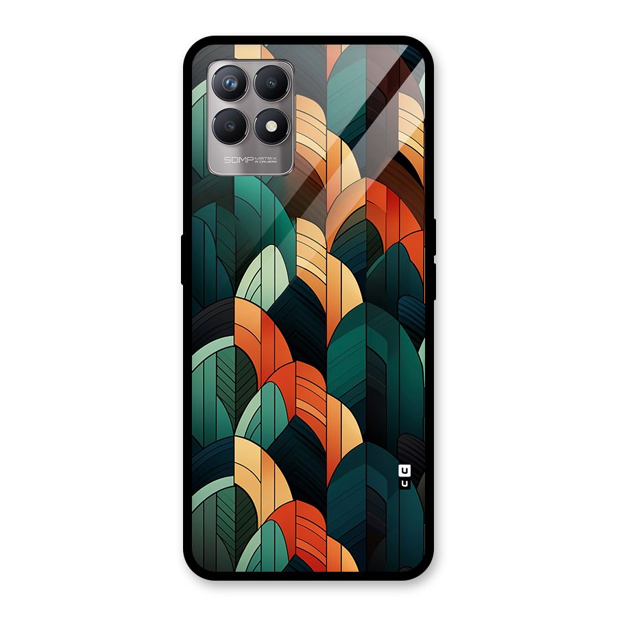 Abstract Seamless Pattern Glass Back Case for Realme 8i