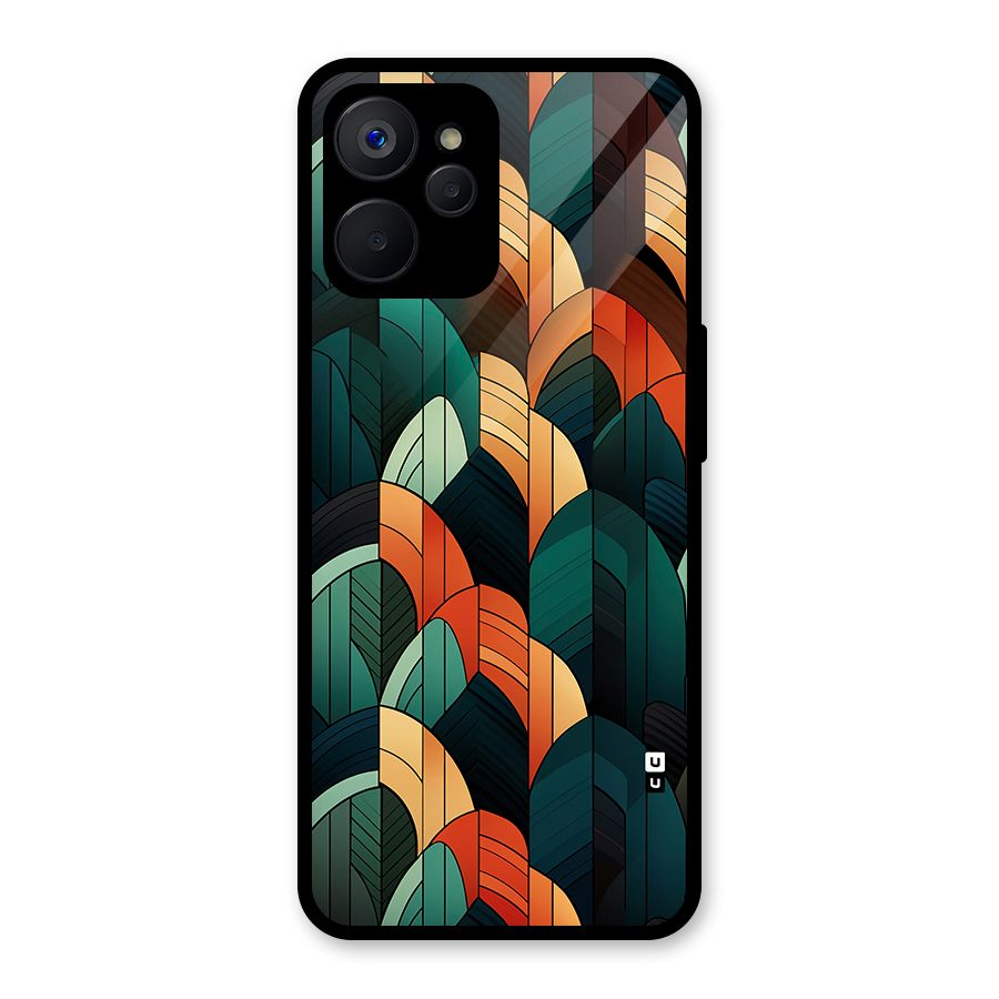 Abstract Seamless Pattern Glass Back Case for Realme 9i 5G