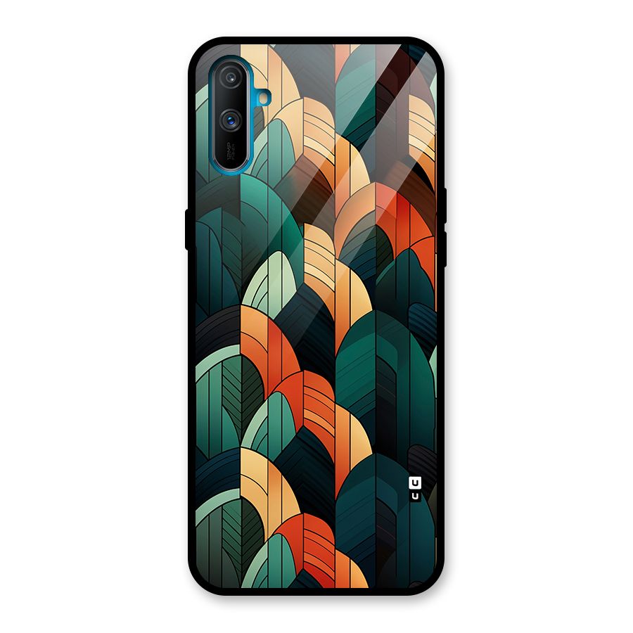 Abstract Seamless Pattern Glass Back Case for Realme C3