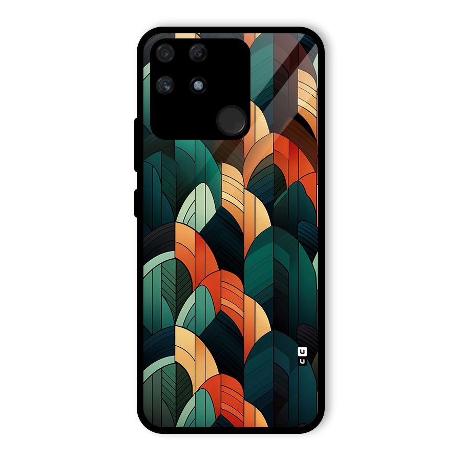 Abstract Seamless Pattern Glass Back Case for Realme Narzo 50A