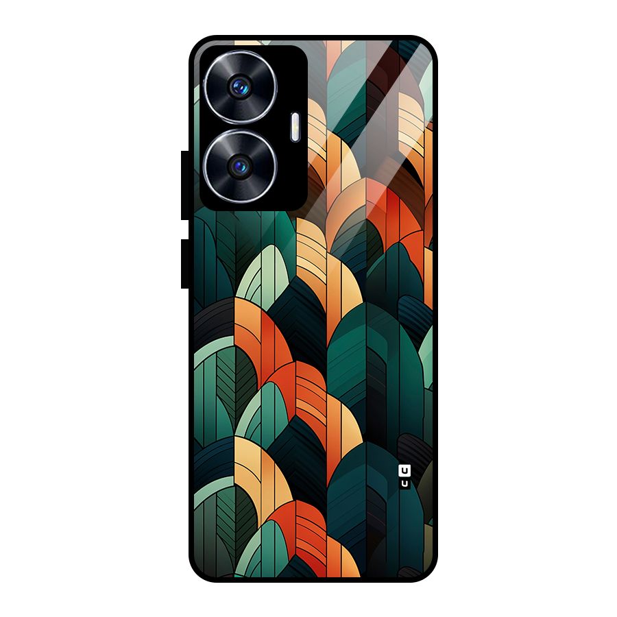 Abstract Seamless Pattern Glass Back Case for Realme Narzo N55