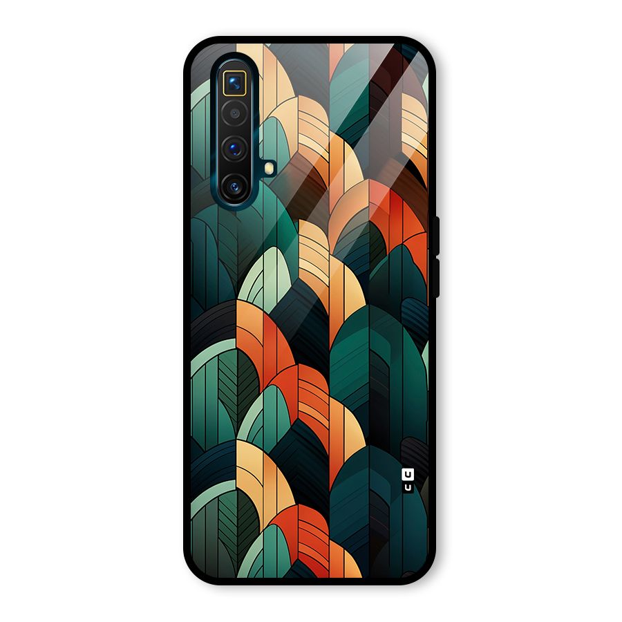 Abstract Seamless Pattern Glass Back Case for Realme X3